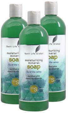 Special:  Buy 3 MOISTURIZING Mineral Soaps (16 fl oz each) for only $39.95!