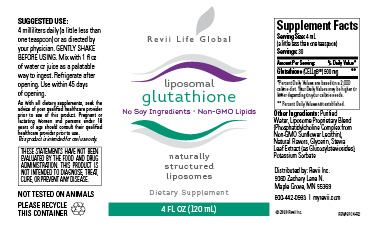 Liposomal Glutathione 500+ (4 fl oz - Single Bottle) Flyer
