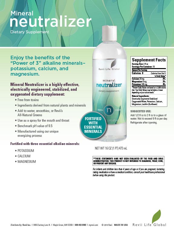 Regular Fortified Mineral Neutralizer (16 fl oz) Flyer