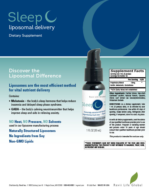 Liposomal Sleep (1 fl oz - Single Bottle) Flyer