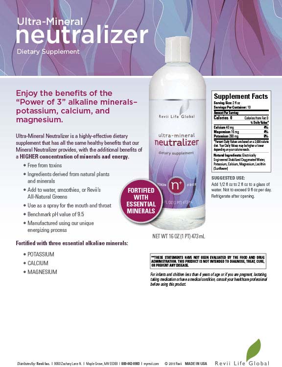 Ultra-Fortified Mineral Neutralizer (16 fl oz - Single Bottle) Flyer