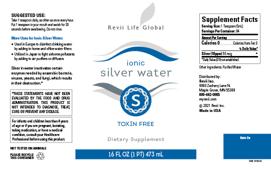 Ionic Silver Water (16 fl oz - Single Bottle) Flyer